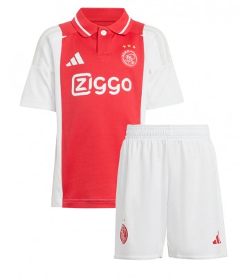 Ajax Steven Berghuis #23 Hjemmebanetrøje Børn 2024-25 Kortærmet (+ Korte bukser)